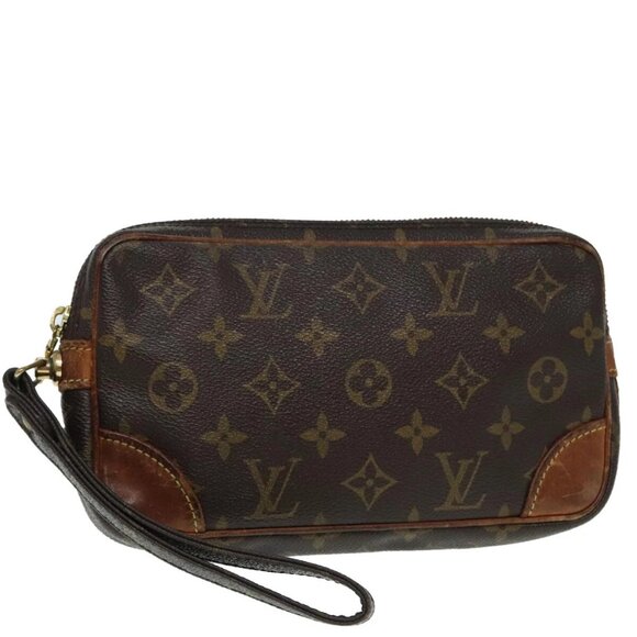 LOUIS VUITTON Monogram Marly Dragonne PM Clutch Bag M51827 LV Auth 91800 - Picture 1 of 16